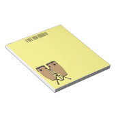 Bongo drum cartoon illustratie notitieblok (Schuin)