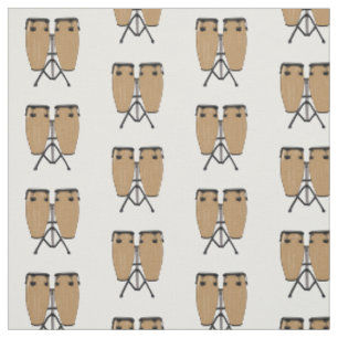 Bongo drum cartoon illustratie stof