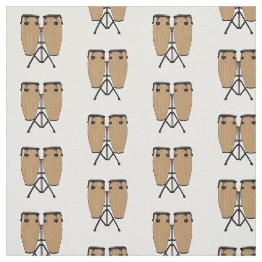 Bongo drum cartoon illustratie stof (Swatch)