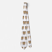 Bongo drum cartoon illustratie stropdas (Voorkant)