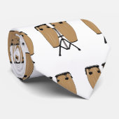 Bongo drum cartoon illustratie stropdas (Opgerold)