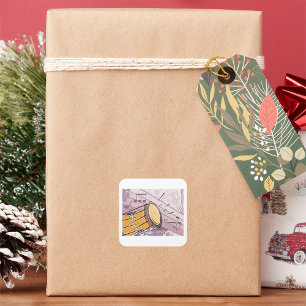 Bongo Drum Music Vierkante Sticker