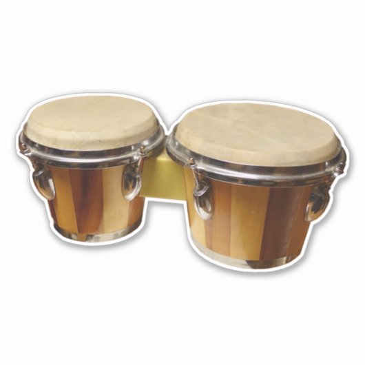 BONGO-DRUMS DIE STERKE STICKKERS VAN STIKSTUKKEN K STICKER (Voorkant)