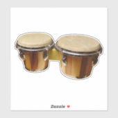 BONGO-DRUMS DIE STERKE STICKKERS VAN STIKSTUKKEN K STICKER (Vel)