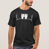 Bongo hartslag Bongo Latijnse percussie T-shirt (Voorkant)