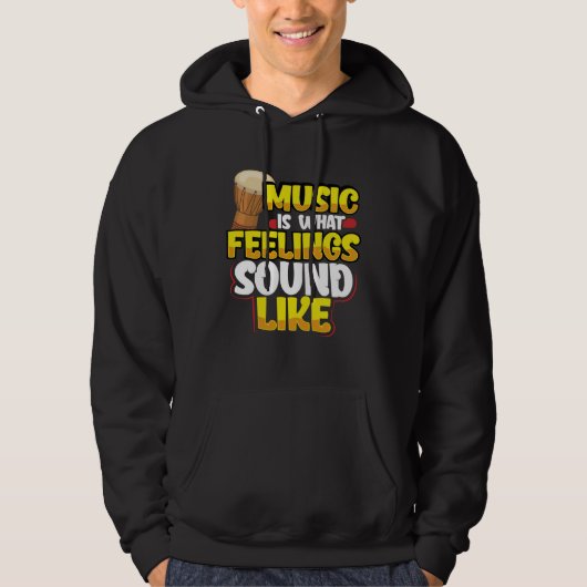 Bongo Trommels Hoodie (Voorkant)