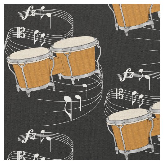 Bongos Fabric - Donker Stof (Close Up)