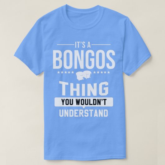 Bongos Percussion Music Instrument Drum Bongo T-shirt (Design voorkant)