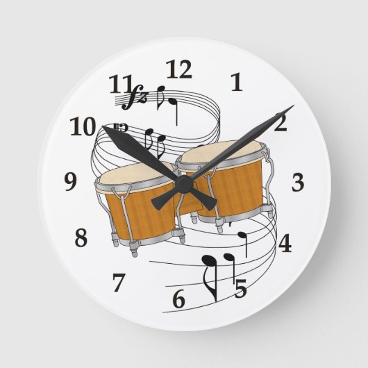 Bongos Wall klok (Voorkant)