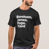 Bonham jones page plants t-shirt (Voorkant)