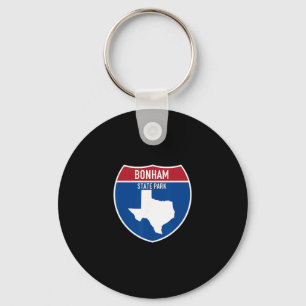 Bonham State Park Texas Tx Snelweg Vakantie Aanden Sleutelhanger