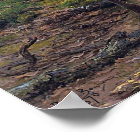 Bonheur - de koning van het bos poster (Hoek)