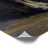 Bonheur - Een wit paard Poster (Hoek)