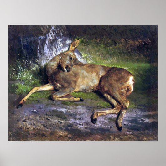 Bonheur - een zwerver in het bos poster (Voorkant)