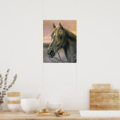 Bonheur - hoofd van een paard poster (Keuken)