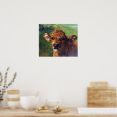 Bonheur - hoofd van een vee poster (Keuken)