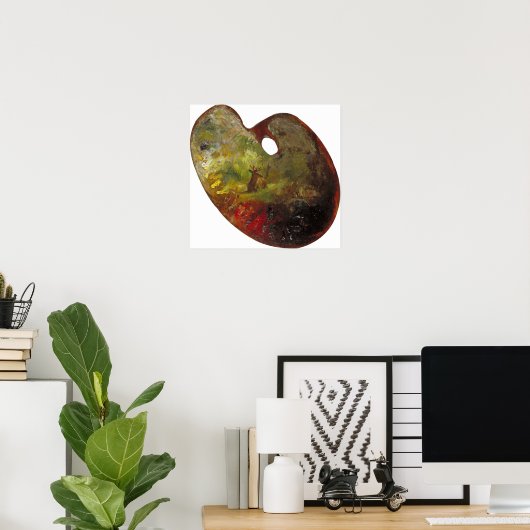 Bonheur - Kunstenpalet Poster (Thuiskantoor)