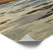 Bonheur - Landschap van de rivier Poster (Hoek)