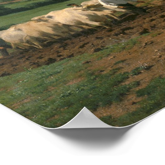 Bonheur - ploegen in nevers poster (Hoek)