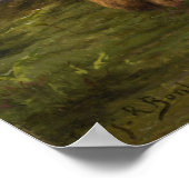 Bonheur - schapen van het Zee 1865 Poster (Hoek)