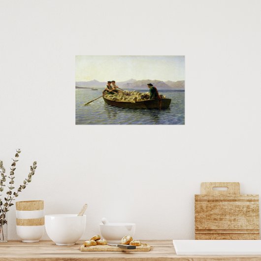 Bonheur - wijziging van de weiden poster (Keuken)