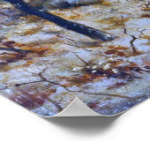 Bonheur - wilde beren in de sneeuw poster (Hoek)