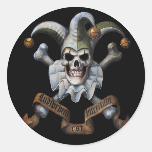 Bonie the Joker Ronde Sticker (Voorkant)