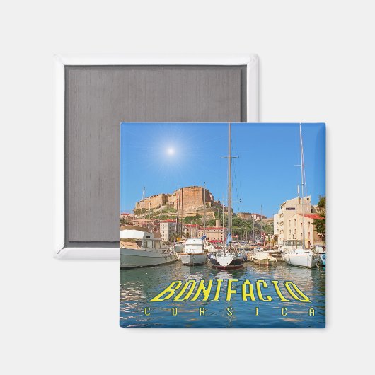 Bonifacio, Corsica, Frankrijk Magneet (Voorkant / Achterkant)