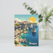 Bonifacio Corsica Frankrijk Reizen Briefkaart (Staand voorkant)