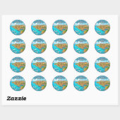 Bonifacio Frankrijk Ronde Sticker (Vel)