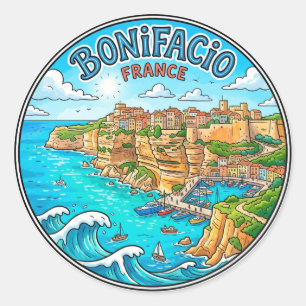 Bonifacio Frankrijk Ronde Sticker