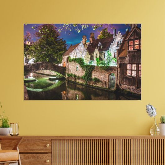 Bonifaciusbrug in Brugge Canvas Afdruk (Insitu (Woonkamer))