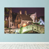 Bonifaciusbrug in Brugge Canvas Afdruk (Insitu (Houten vloer))