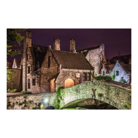 Bonifaciusbrug in Brugge Foto Afdruk (Voorkant)