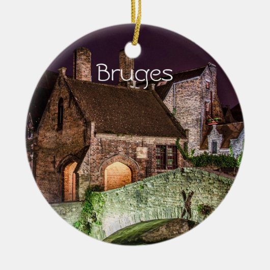 Bonifaciusbrug in Brugge Keramisch Ornament (Voorkant)