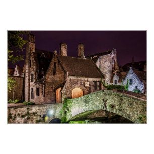 Bonifaciusbrug in Brugge Perfect Poster