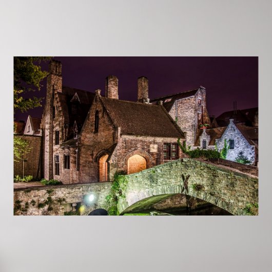 Bonifaciusbrug in Brugge Poster (Voorkant)