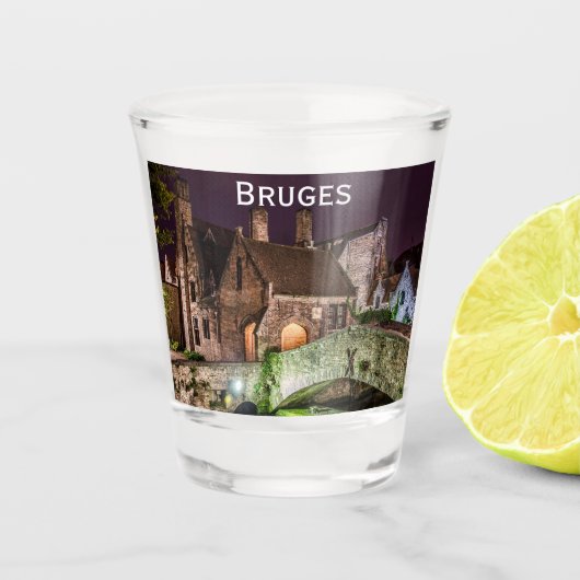 Bonifaciusbrug in Brugge Shot Glas (Voorkant)