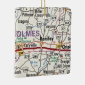 Bonifay Florida Map Keramisch Ornament (Rechts)