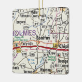 Bonifay Florida Map Keramisch Ornament (Links)