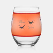 Bonis Avibus Drinkware Set Stemless Wine Glass Wijnglas Zonder Voet (Rechts)