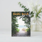 Bonita Beach, Florida strand ingang foto Briefkaart (Staand voorkant)