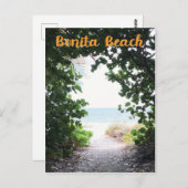 Bonita Beach, Florida strand ingang foto Briefkaart (Voorkant / Achterkant)