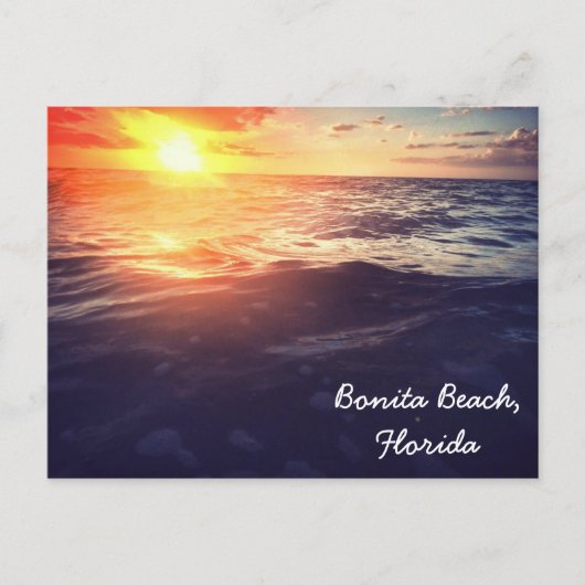Bonita Beach Sunset briefkaart (Voorkant)