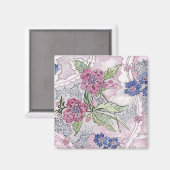 Bonita bloemenmagneet magneet (Voorkant / Achterkant)