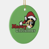 Bonita Merry Christmas Meow Cat Keramisch Ornament (Rechts)