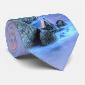 Bonita Nights (vuurtoren Bonita Point) Stropdas (Opgerold)