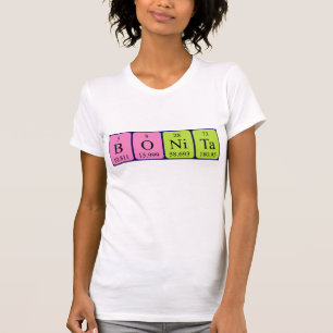 Bonita periodiek shirt met tabelnaam