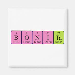 Bonita periodieke table name magnet
