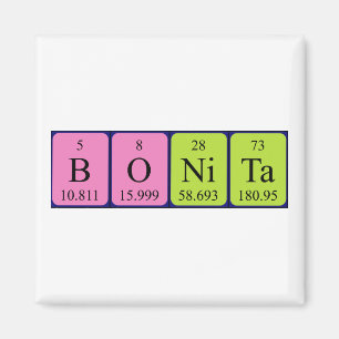 Bonita periodieke table name magnet